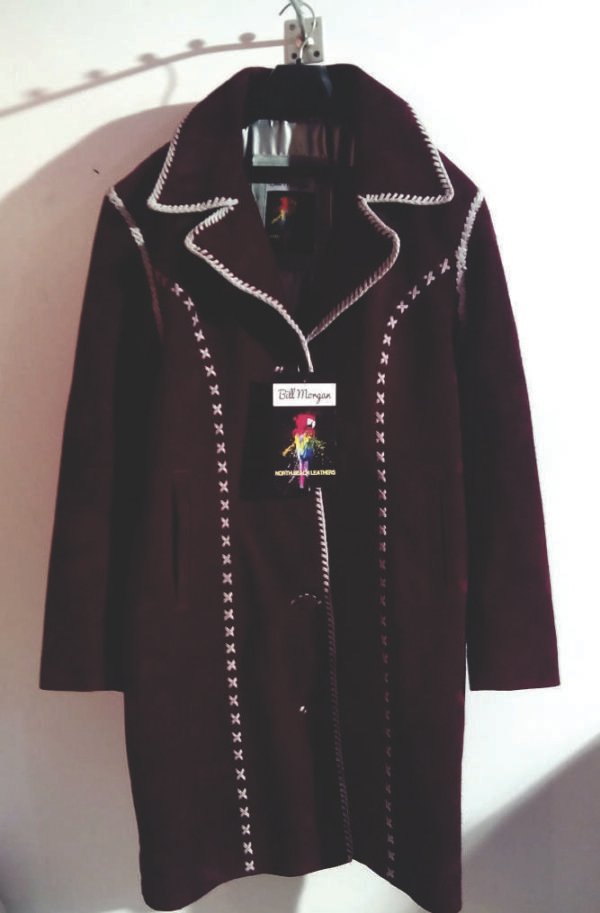 Elvis Presley's Maroon Color Suede Leather Coat